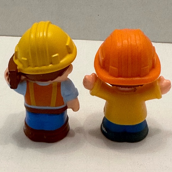 Fisher Price Little People Male Construction Figures lot of 2 Lumber Dump Truck - Picture 3 of 5